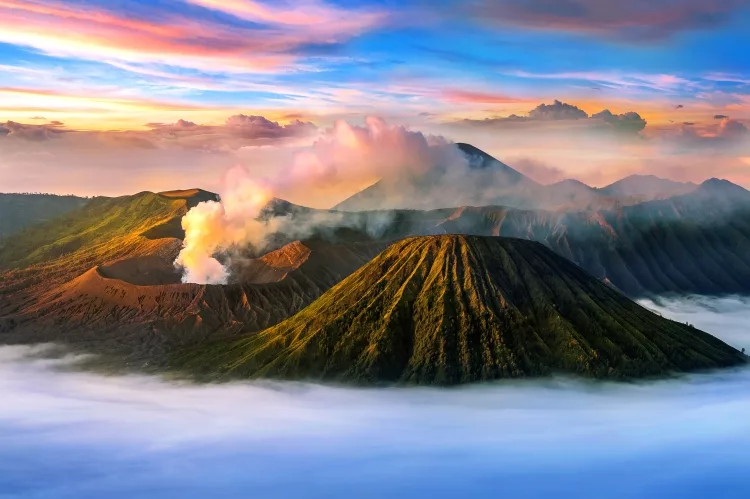 The volcano Mountain of Indonesia